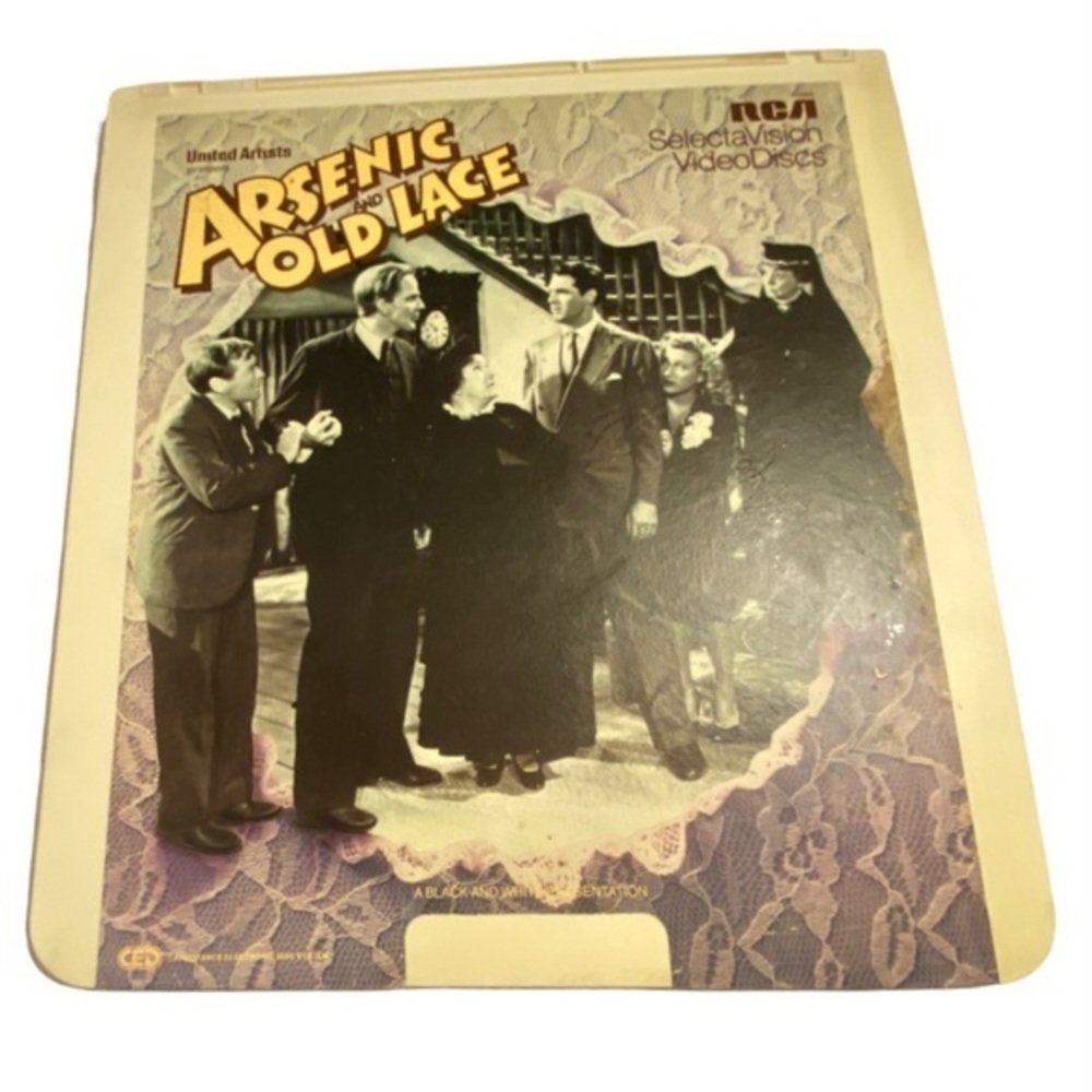 Vintage 1983, ARSENIC and OLD LACE, CED RCA SelectaVision VideoDisc, Cary Grant